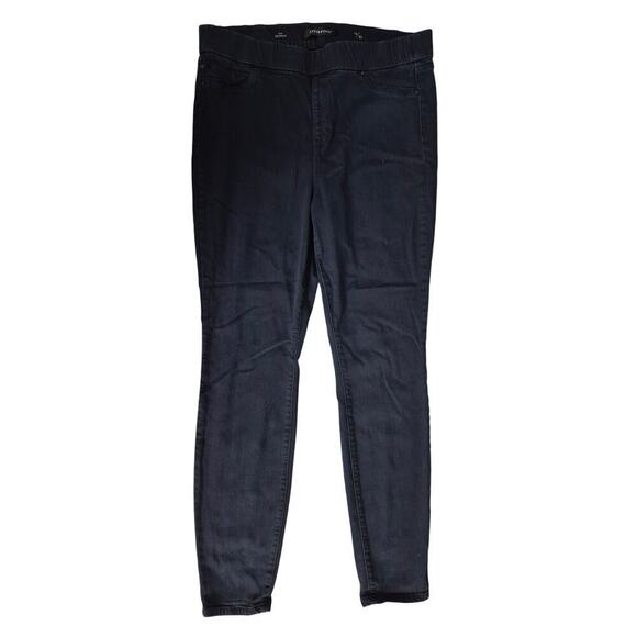 Liverpool Jeans The Skinny Blue Denim Stretch Pull On  Sz 16/33 Dark Wash - Picture 1 of 6
